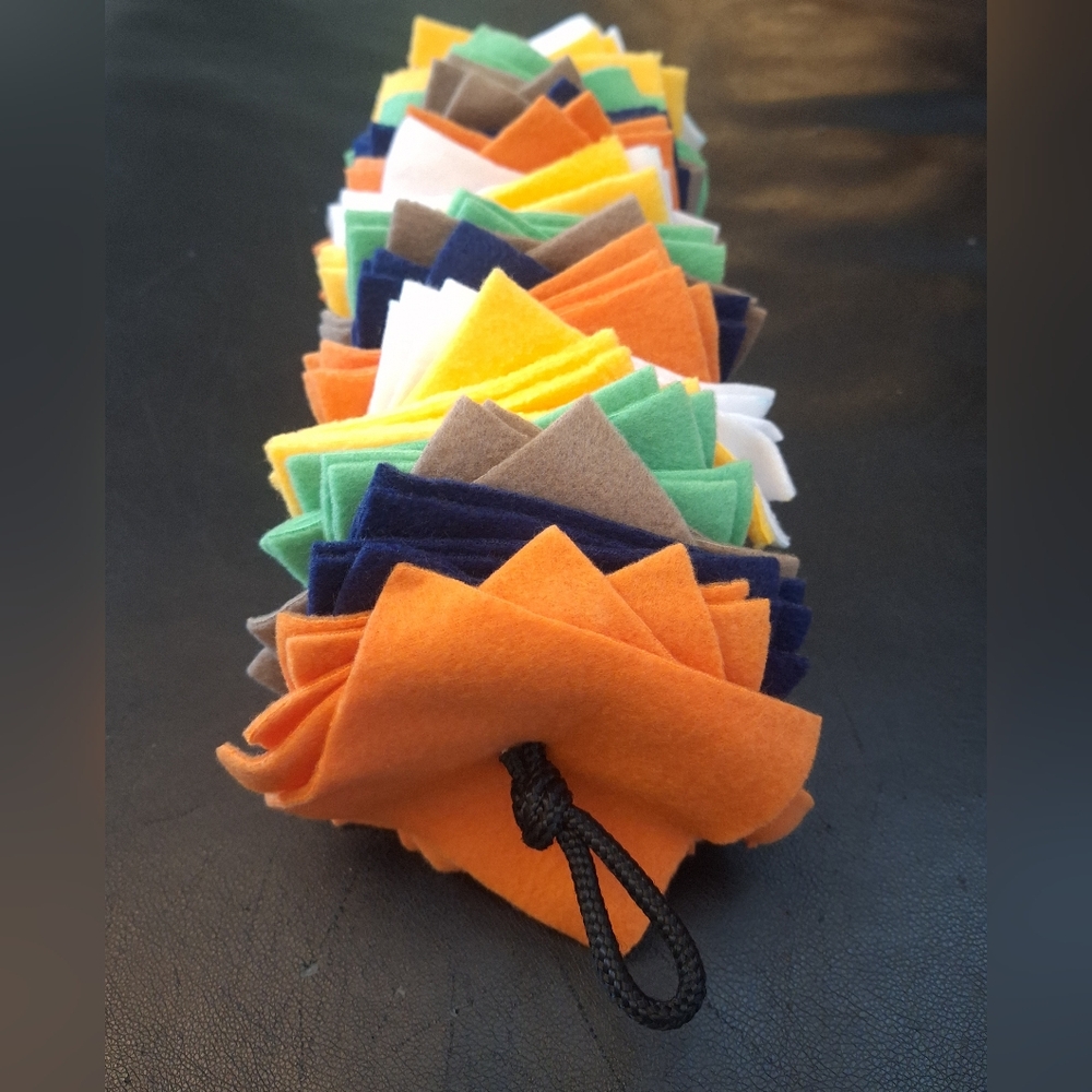 Square Snuffle Rope, Treat Dispenser, Enrichment Puzzle Dog Toy